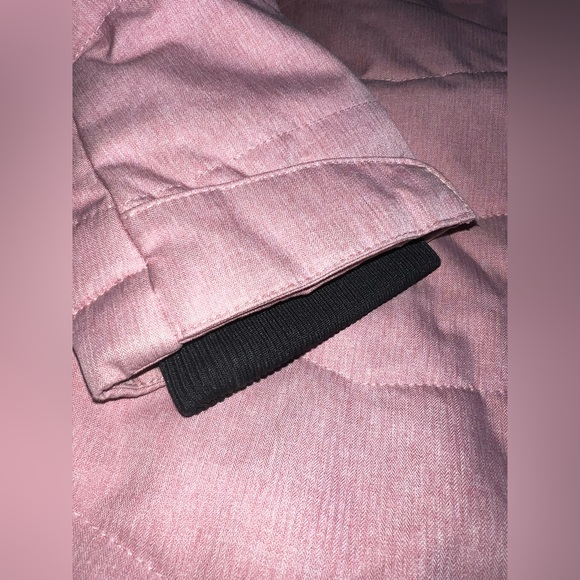 Ripzone 5K Youth Large Winter Jacket Dusty Rose Faux Fur Hood Reflective - Picture 9 of 10